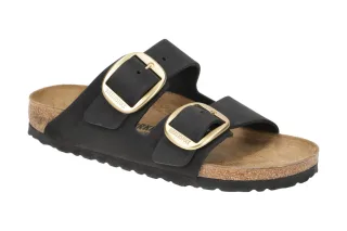 Birkenstock 1023290 ARIZONA BIG BUCKLE Damen Pantoletten Schwarz - Anatomisch...