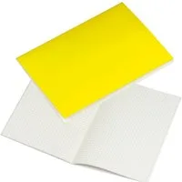 Macma Notizbuch 4x Notizbuch / Notizheft DIN A5 / 100 karierte Seiten / Farbe: gelb