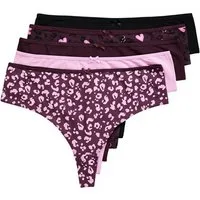 Ulla Popken Slip Strings 5er-Pack Muster/einfarbig