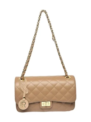 Isabella Rhea Beige Rindsledertasche