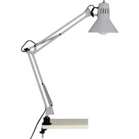 Brilliant Tischleuchte HOBBY, ohne Leuchtmittel, 70cm Höhe, E27 max. 40W, schwenkbar, Metall, Druckschalter