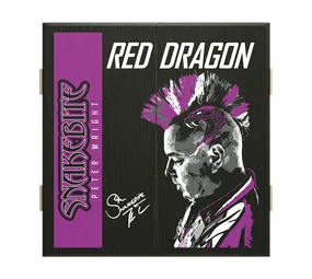 Red Dragon Peter Wright Dartboard Kabinet