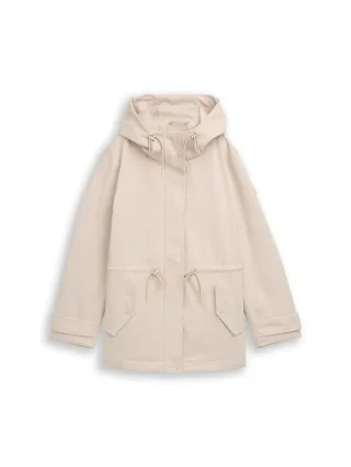 Tom Tailor - Parka aus wasserabweisendem Material sand stone beige - Gr. - M