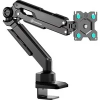 ONKRON Monitor-Halterung 13-32 Zoll, bis 8 kg, VESA 75x75-100x100, G50-B, (bis 34 Zoll, neigbar, schwenkbar, drehbar, Gasdruckfeder, Kabelmanagement)