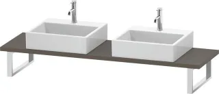 Duravit L-Cube Konsole Flanell Grau Seidenmatt 800x480x30 mm - LC105C09090 LC105C09090