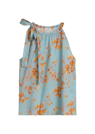 Marc OPolo Casual - Ärmellose Bluse relaxed medium blue_multi_04 - Gr. - 36