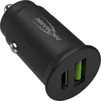 ANSMANN AG In-Car-Charger - USB-Kfz Ladegerät 30W für Smartphone, Tablet, etc. USB-Ladegerät