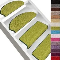 Karat Stufenmatte Kleopatra, 11 Farben, Stufenschutz, Stufenschoner, Halbrund, Höhe: 9 mm, aus 100% Polypropylen