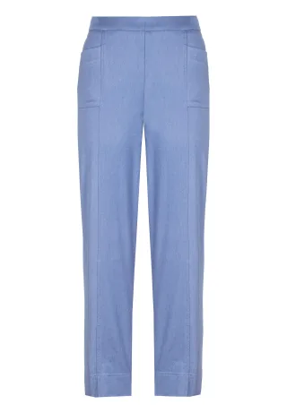 FRANK WALDER - Hosen ELEMENTS mit aufgesetzten Taschen ocean blue - Gr. - 46