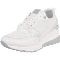 Ital-Design Stylischer Sneaker mit Komfort für Damen im Alltag Sneaker (91512481) Keilabsatz/Wedge Sneakers Low in Weiß