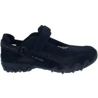Allrounder by Mephisto Allrounder Niro Sneaker, Klettverschluss, Black, C. Suede N 84 / Open Klettschuh