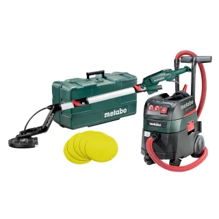 Metabo Set Langhalsschleifer LSV 5-225 Comfort + Allessauger ASR 35 M ACP mit 25 Haftschleifblättern - 690940000