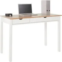 Home affaire Schreibtisch Gava, massives Kiefernholz, für das home office, Breite 100/120/140 cm