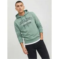 Jack & Jones PlusSize Hoodie JJELOGO SWEAT HOOD 2 COL 24/25 NOOS PLS mit Logo Frontprint