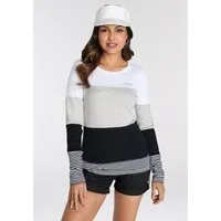 KangaROOS Longsleeve mit Langarm, figurbetonte Passform, Colourblocking-Optik