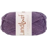 LANA GROSSA Landlust DIE SOCKENWOLLE 50 g mélange Häkelwolle, 210 m (Klassische 4-fach Sockenwolle in edlen Mélangefarben), 50 g