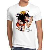 style3 T-Shirt Goku Ruffy - one piece japan anime luffy manga monkey ruffy