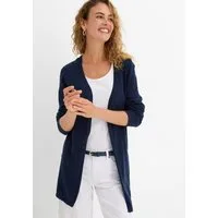 bonprix Strickjacke lockere Passform, leichter Slub-Strick, Casual Stil, aus Baumwolle