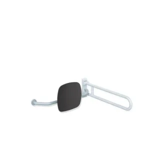 Hewi 801 Rückenstütze 801.51.9272L33 Wandabstand 230mm, rechts, Lehne anthrazitgrau, rubinrot