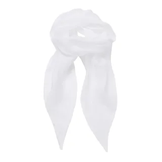 Premier Damen Chiffon-Schal / Chiffon-Halstuch (Weiß)