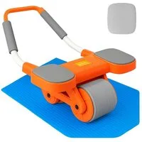 RAIKOU Bauchtrainer Mit Kniematte, Fitnessband & Unterarmtrainer (3-St., 29 x 26 x 17 cm), Rückentrainer Fitnesstraining