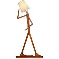 COSTWAY Stehlampe, humanoide Eckleuchte mit verstellbaren Gelenken
