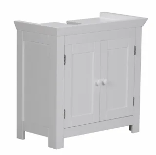 Bad Waschbecken Unterschrank - HOME - 55,5x57x30 cm 2 Türen weiß