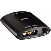 Hama Audio Konverter 2x Digital IN auf 2x Analog OUT Audio-Kabel, ODT Toslink, USB, Digital Koax, Cinch, Klinke, ODT Toslink, USB, Digital Koax, Cinch, Klinke, Adapter Koax Optisch Toslink USB auf Cinch 3,5mm Klinke