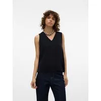 Vero Moda V-Shirt VMEASY JOY S/L V-NECK TOP WVN GA Viskose, regular fit