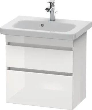 Duravit DuraStyle Waschtischunterbau wandhängend Weiß Hochglanz 580x368x610 mm - DS647902222 DS647902222