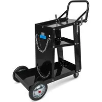 TRUTZHOLM Werkzeugtrolley mobiler Schweißwagen 80 kg Schweißgerätewagen Gasflaschenwagen (Artikel, 1 St), drei Ablageflächen