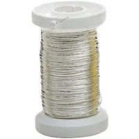 Glorex Bastelnaturmaterial Glorex Silberdraht 0,4 mm x 40 m