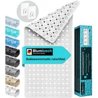 Blumbach Wanneneinlage Badewannenmatte rutschfest, Packung, inklusive 2 Klebehaken, rutschhemmend, mit Saugnäpfen, pflegeleicht