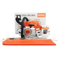 STIHL Benzin-Kettensäge MS 291 Benzin Motorsäge, Light 06 – 40cm, 3-tlg.