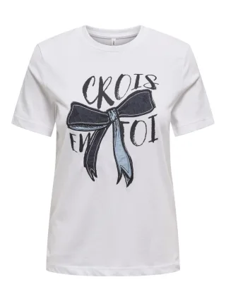 ONLY - T-Shirt - Onlemma weiß - Gr. - L