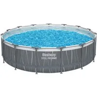 Bestway Framepool Steel Pro MAX (Packung, ohne Zubehör), Ø 457 x 107 cm
