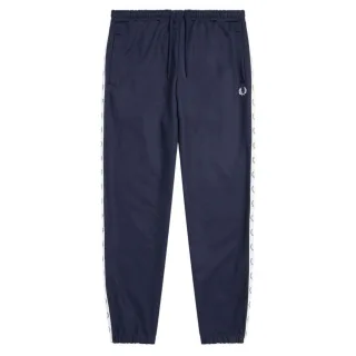 Jogginghose in Carbonblau mit Fred Perry-Logo und versiegeltem Saum