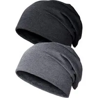 Zaewry Beanie 2 Stück Männer Frauen Leichte Slouch Beanie Hut Frauen