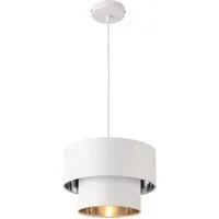 lux.pro Hängeleuchte, ohne Leuchtmittel, »Lopar« Deckenleuchte Pendelleuchte 30cm weiß/silber