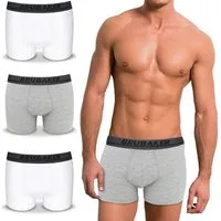 BRUBAKER Boxershorts 4er Pack Herren Unterhose - Atmungsaktiv ohne Eingriff - Retroshorts (Set, 4-St., 4er-Pack) Retro Männer Unterwäsche aus Baumwolle