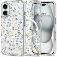 TECH PROTECT Handyhülle MagMood Blumenmotive mit Magnetfunktion Kompatibel mit iPhone 16 6,1, Schutzcase mit Magnetfunktion und griffiger TPU Oberfläche