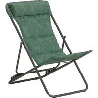 Dehner Gartenliege Campingstuhl Ibiza, 87 x 62 x 76 cm, klappbar, inkl. Kopfpolster, aus Stahl/Textilene/Polyester