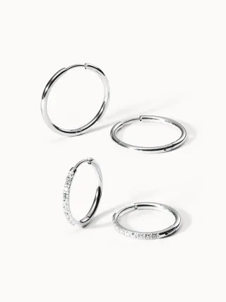 PURELEI Lovely Glitter Ohrring-Set mit Zirkonia Steinen