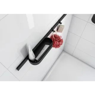 hansgrohe WallStoris Duschset 27967670 aus Kunststoff, Mattschwarz