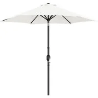 Yaheetech Sonnenschirm Φ 226/269/294 cm, Garten- und Marktschirm mit 6 Metallstreben für Balkon/Terrasse/Garten