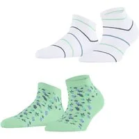 Esprit Sneakersocken Flowers & Stripes 2-Pack Sneakersocken (2-Paar)