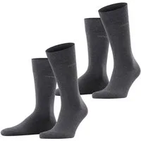 Esprit Socken Basic Uni (2-Paar, 2er Pack) mit hohem Baumwollanteil atmungsaktiv