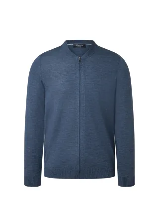 MAERZ Muenchen - Strickjacke Zip 1/1 Arm nimes blue