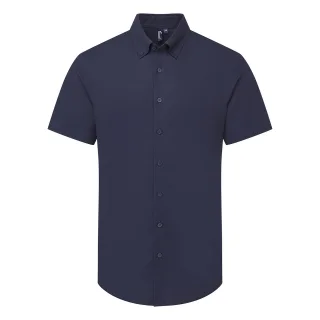 Premier - "Supreme" Formelles Hemd für Herren kurzärmlig (Marineblau)