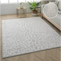 OTTO home Teppich Leo, mit trendigem Leopardenmuster, waschbar, rechteckig, Höhe: 12 mm, kuschelig & weich, modern, Animal Print, Wohnzimmer, Schlafzimmer